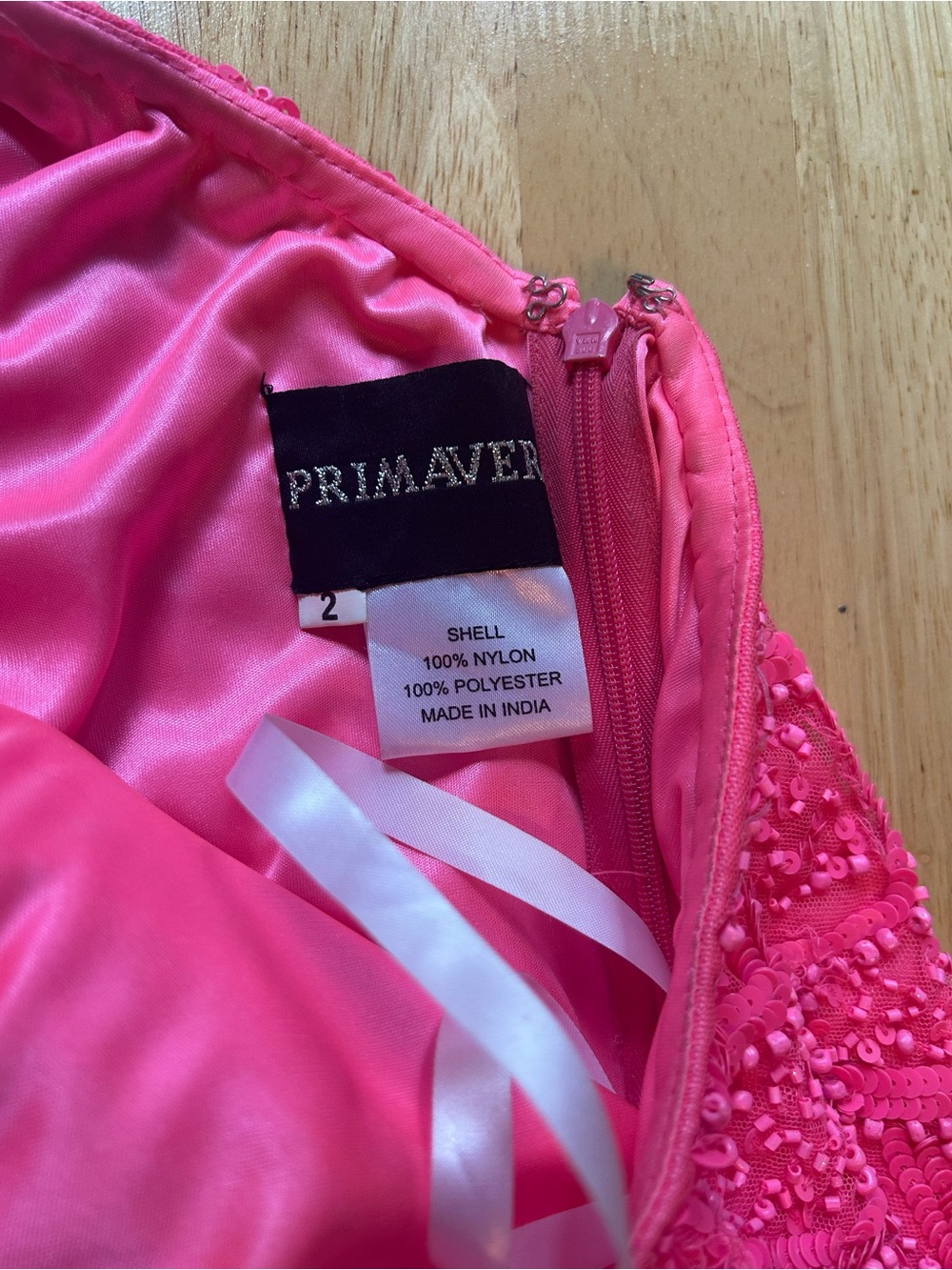 Neon Pink Beaded Cutout Mini Dress - Picture 11 of 12